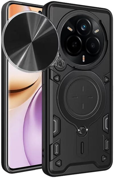 Hoesje geschikt voor Realme 14 Pro - Techsuit CamGuard Pro Back Cover - Zwart
