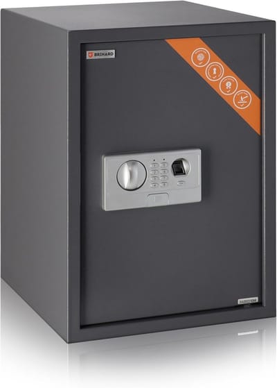 Extra Grote Kluis met Vingerafdrukscanner en Digitaal Slot - Thuiskantoorkluis 50x35x36cm