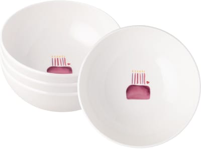 Villeroy & Boch - With Love - Happy Birthday Kommen 4 stuks