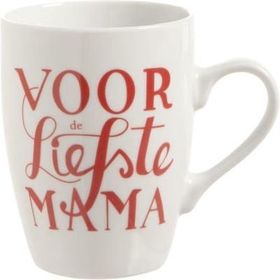 Cosy & Trendy Beker D8xh10cm 'voor De Liefste Mama'