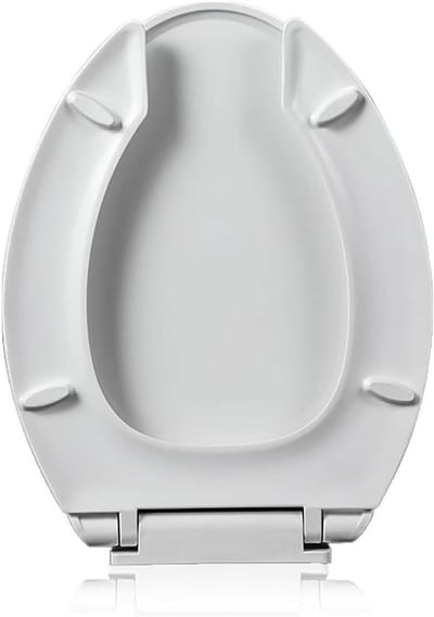 Toiletbril - Toiletdeksel - Hygiënisch Gebruik - Open Voorkant - Langwerpig - Wit