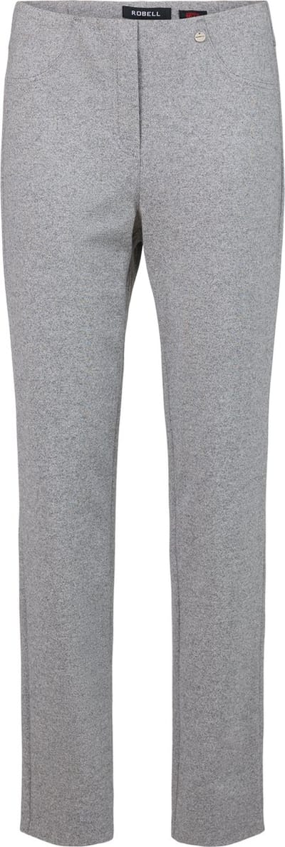 Robell Bella Flanelle Warme Winter Pantalon LichtGrijs Melee Maat 46