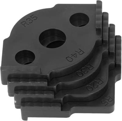 Radius Jig Sjablonen - Hoek Frees Mal - Houtbewerking Afronden - 8 Maten Inbegrepen - R5 Tot R40 - Zwart