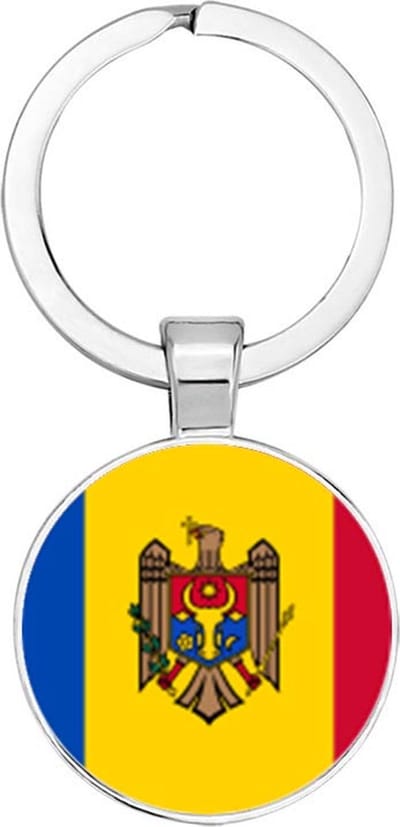 Akyol - Moldavië Sleutelhanger - Toeristen - Must go - Moldova travel guide - Accessoires - Cadeau - Gift - Geschenk - 2,5 x 2,5 CM