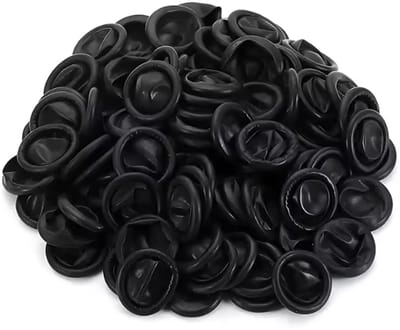 Finnacle - 100 Stuks Latex Vinger Covers Vingerbeschermers Zwart