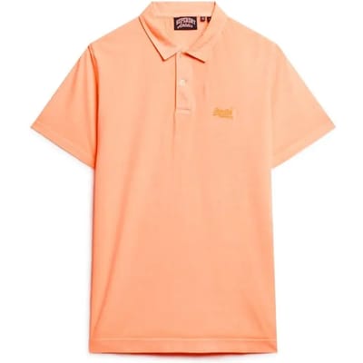 Superdry Essential Logo Neon Polo Heren - Maat L