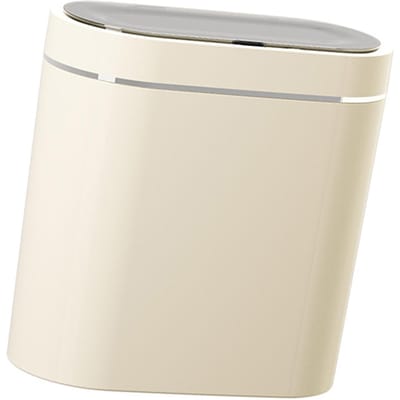 Poubelle Automatique à Capteur Intelligent Grande Capacité Étanche Étroite Poubelle Domestique pour Salon white