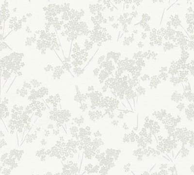 BLOEMETJES BEHANG | Floraal - Wit Groen Grijs - A.S. Création Casual Living