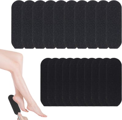 SnelShoppen - 50pcs Pedicure Vijl Vervangpads, 100+180 Grit, Professionele RVS Voetvijl Refills, Zelfklevende Herbruikbare Voetgrater voor Callus en D