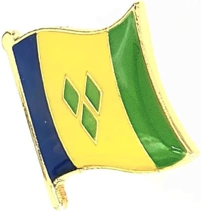 Vincent en de Grenadines Caribische metalen emaille land vlag Pin Badge