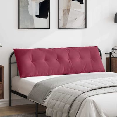 vidaXL - Rugkussen - Wijnrood - 160 - x - 50 - cm - Corduroy - stof