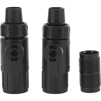 Adaptateur de connecteur à dégagement rapide pour tuyau d'aquarium 1/2 po black