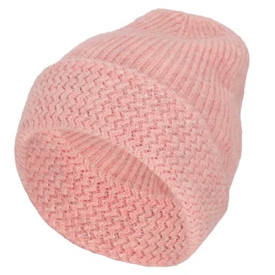 Sarlini - Beanie meisjes - Wintermuts - Licht Roze - Effen - One Size