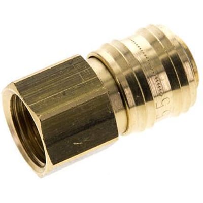 Messing DN 5.5 (Orion) Luchtkoppeling Snelkoppeling G 1/2 inch Binnendraad