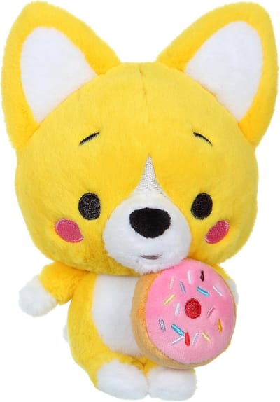 Pluche Corgi - Knuffel Hondje - Decoratie en Knuffelen - KAWAII Design Stijl - 20 cm Hoog - Bruin Wit
