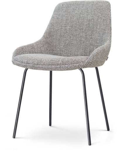 Nolon Nora-Isa Eetkamerstoel Grijs Blend - Zwart Onderstel - Japandi - Interieur- Comfortabel