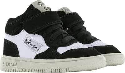 Baby | Babysneakers | Jongens | Black White | Leer | Shoesme | Maat 24