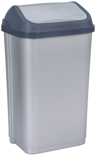 Swing Bin Swantje Vuilbak 39x29x66 - 50 L Lichtgrijs Keeeper 10308