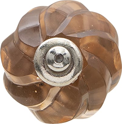 Clayre & Eef Deurknop Ø 4 cm Bruin Glas