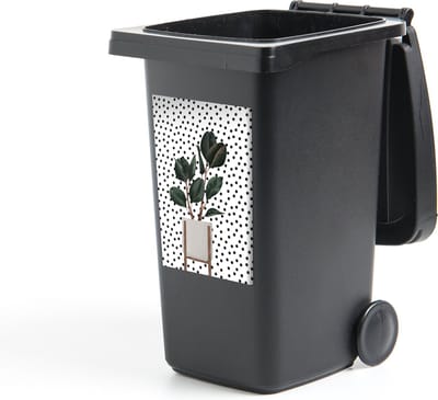 Container sticker Kamerplant - Plantenbak - Planten - 40x60 cm - Kliko sticker