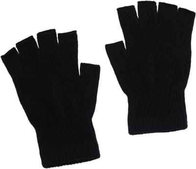 Vingerloze thermo winterhandschoenen - Warme handschoenen - Vingerloos - Fingerless gloves - Zwart - L/XL - Jonyx