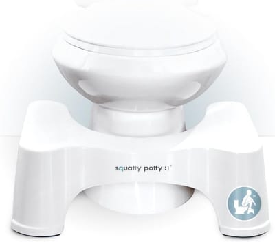 Toiletkruk voor natuurlijke hurkhouding toiletverhoger 9 inch wit
