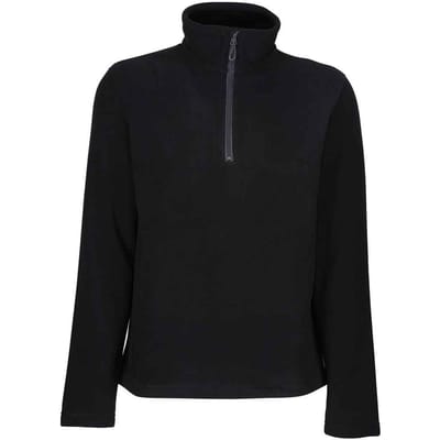Regatta Heren Eerlijk Gemaakt Gerecycleerde Half Rits Fleece (Zwart)