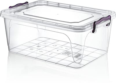 Opbergdoos - Voorraadbak Bak - Keuken Organiseren - Voedselveilig Materiaal - 13 Liter - Wit