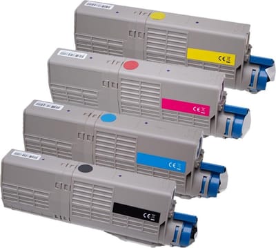 Set 4x XXL ABC huismerk toner geschikt voor Oki C532 C532DN C542 C542DN MC563 MC563DN MC573 MC573DN C 532 C 532DN C 542 C 542DN MC 563 MC 563DN MC 573 MC 573DN 46490605 46490606 46490607 46490608