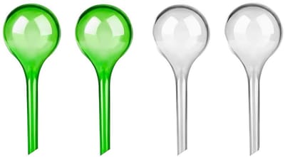 Dailygoods- Gietballen voor Planten - 4 Stuks Irrigatieballen - Kunststof - Potplanten - Kamerplanten - Zelfbewatering - Plantenbewateringssysteem
