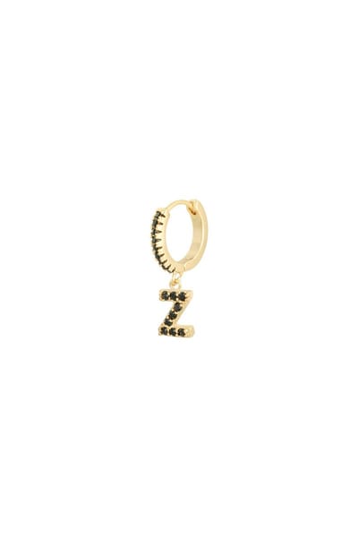 Oorbellen Letter Z Zwart Copper