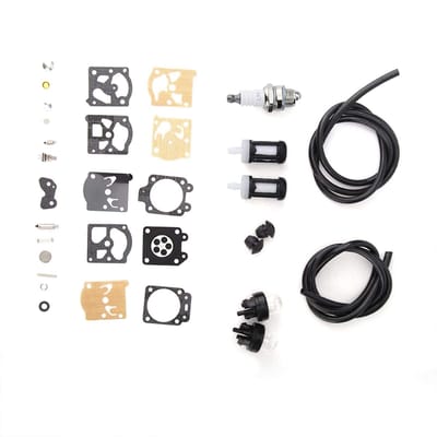 Dailygoody - Carburateur Reparatieset - Vervanging - Zilver - Brandstofleiding - Filter - Geschikt voor FS36 FS40 FS44