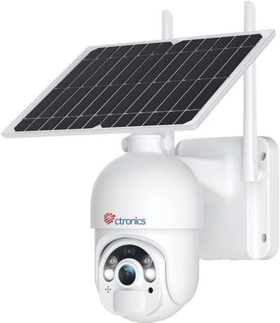 4MP Draadloze Bewakingscamera met Zonne-energie en Nachtzicht