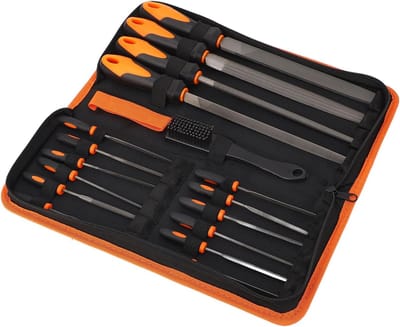 Vijlenset - Handvijlen - Materiaal Bewerken - 18 Delig - 200mm & 100mm - Zwart