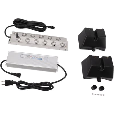 400W Ultrasone Vernevelaar 12 Koppen Ultrasone Vijver Vernevelaar IP67 Waterdicht voor Tuindecoratie Rotstuin white