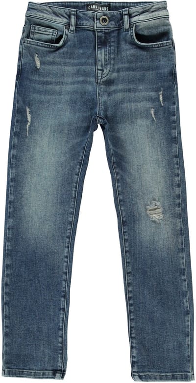 Cars Jeans Kids Rocky Dendamaged For Boys Dark Used Size: 8 | Jeans Outlet | Unisex | Blauw