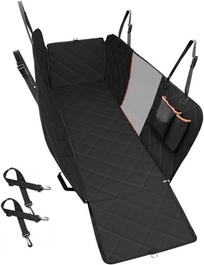 Honden Autostoelhoes - Achterbankbescherming Hond - Auto Beschermen - Verstevigd Verlengstuk - 137x147 cm - Zwart