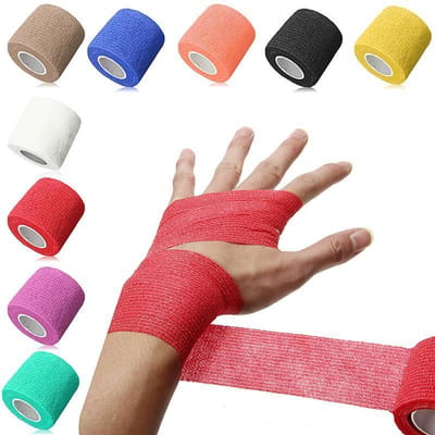 3 Stuks 450cm Zelfklevende Sporttape Zwart - Verband - Pleister - Sport tape