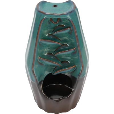 Waterval Terugstroom Wierookhouder Innovatieve Keramische Terugstroom Aromatherapie Brander Ornament voor Thuis gray
