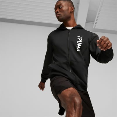 PUMA fit double knit fz hoodie 523885-01