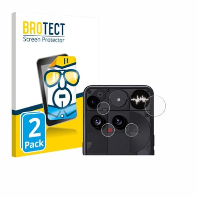 BROTECT - Screenprotector voor Nothing Phone (3) (ALLEEN Camera Lens) - Folie Beschermfolie transparant 2 Stuks