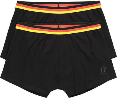 JP 1880 - Heren - hip pants FLEXNAMIC® voetbal set van 2 onderbroek tot 8XL - Zwart - Maat XL