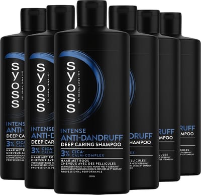 Syoss Anti-Roos - Haarverzorging - Shampoo - Haar Met Roos - Beschermt Tegen Roos - Gezonde Hoofhuid - Frisse Haardoos - Voordeelverpakking - 6x440ml