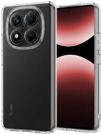 Hoesje - Geschikt voor Xiaomi Redmi Note 14 Pro - Sterk & Shockproof - Hoes Cover - Siliconen Case - Transparant