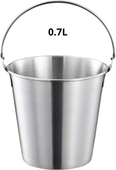 Bovista Champagne Emmer - Champagnekoeler - Champagneschaal - Drankemmer - Champagne Bowl - Drankkoeler - Zilver 0.7L