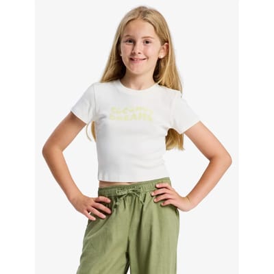 Roxy Baby One More Time T-shirt Met Korte Mouwen Wit 14 Years Meisje