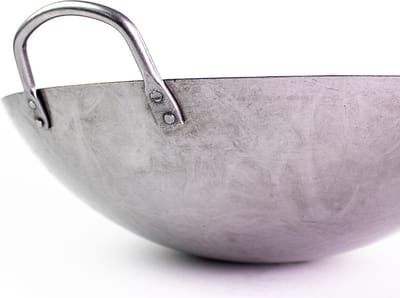 YAKINIKU Wokpan Kamado - LARGE - Carbonstaal Wok - Diameter 40 cm - BBQ Accessoire