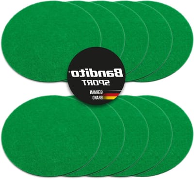 Vervangend Vilt - Airhockey Pads - Airhockey Spel - Zelfklevend Ontwerp - 95 mm Doorsnede - Groen