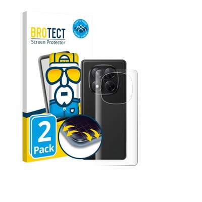 BROTECT - Screenprotector voor Xiaomi Redmi Note 14 Pro 4G (Achterkant) - Folie Beschermfolie transparant volledig dekking - 2 Stuks