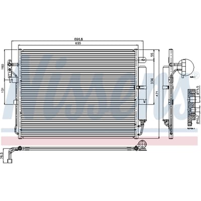 Condensator, airconditioning NISSENS 94962